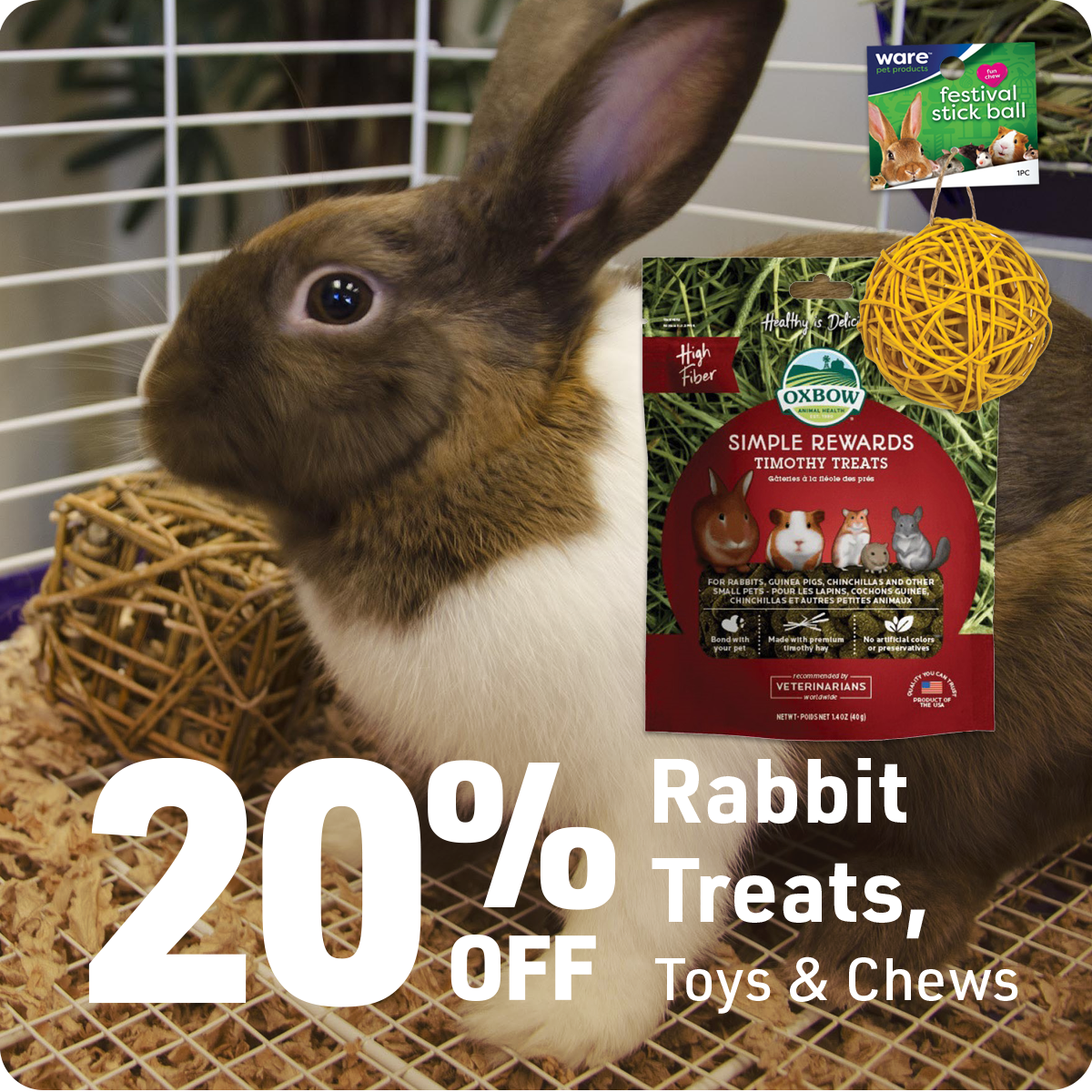 Rabbit Treats, Toys & Chews